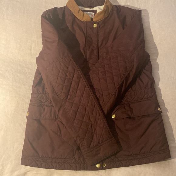 J.Crew Crewcuts Girls Barn Jacket Burgundy/Maroon fleece lining size 14 - Picture 10 of 16